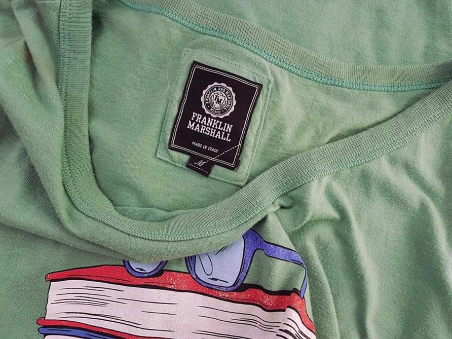 20190222_112157.jpg Franklin Marshall Rozmiar M Kolor Zielony W łódkę T-Shirt Krótki rękaw Materiał Bawełna 100%