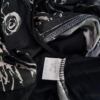 Made In France Rozmiar 16 (44) Kolor Czarny W serek Sukienka Mini Długi rękaw Krótka Materiał Wiskoza