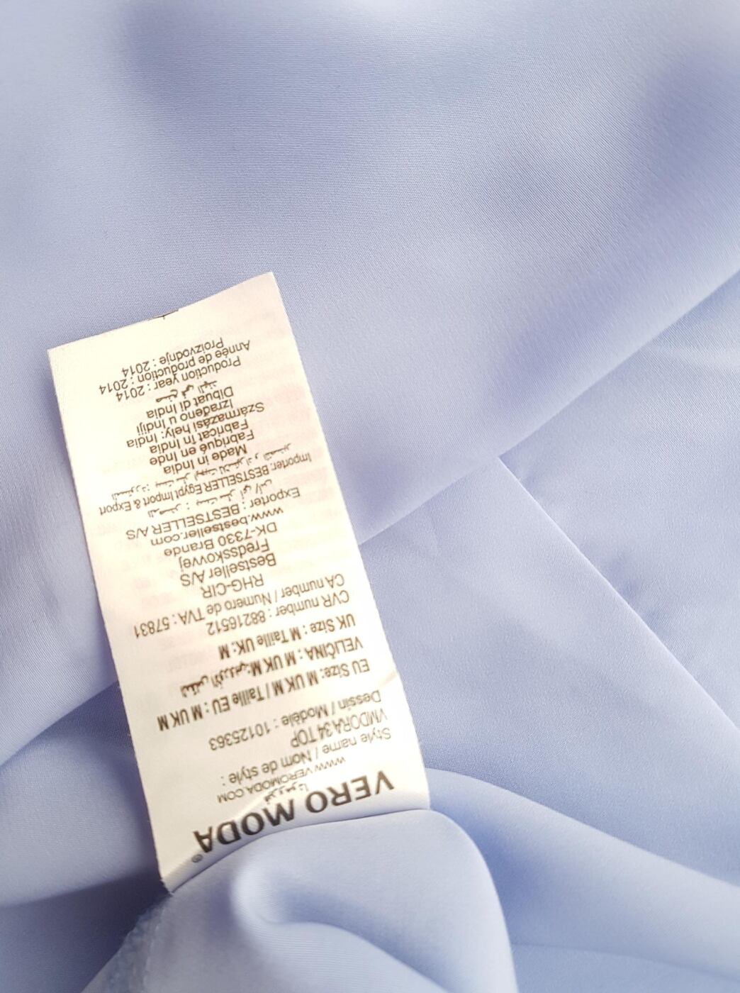 20190223_132523.jpg Vero moda Rozmiar M Kolor Fioletowy W serek Bluzka Rękaw 3/4