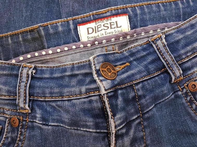 Diesel Rozmiar 28 Kolor Niebieski Spodnie Jeansy Materiał Bawełna