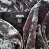 ASOS Rozmiar 34 Kolor Szary Drapowany dekolt Sukienka Bodycon Bezrękawnik Krótka