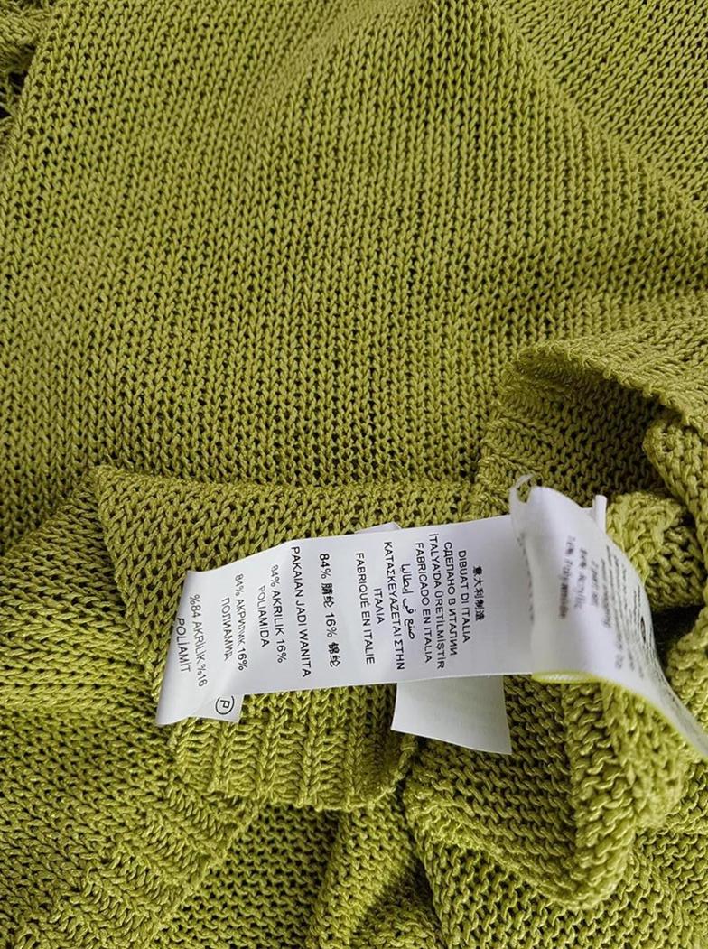 20190228_111446.jpg Rozmiar M Kolor Zielony Okrągły dekolt Sweter Krótki rękaw Materiał Akryl