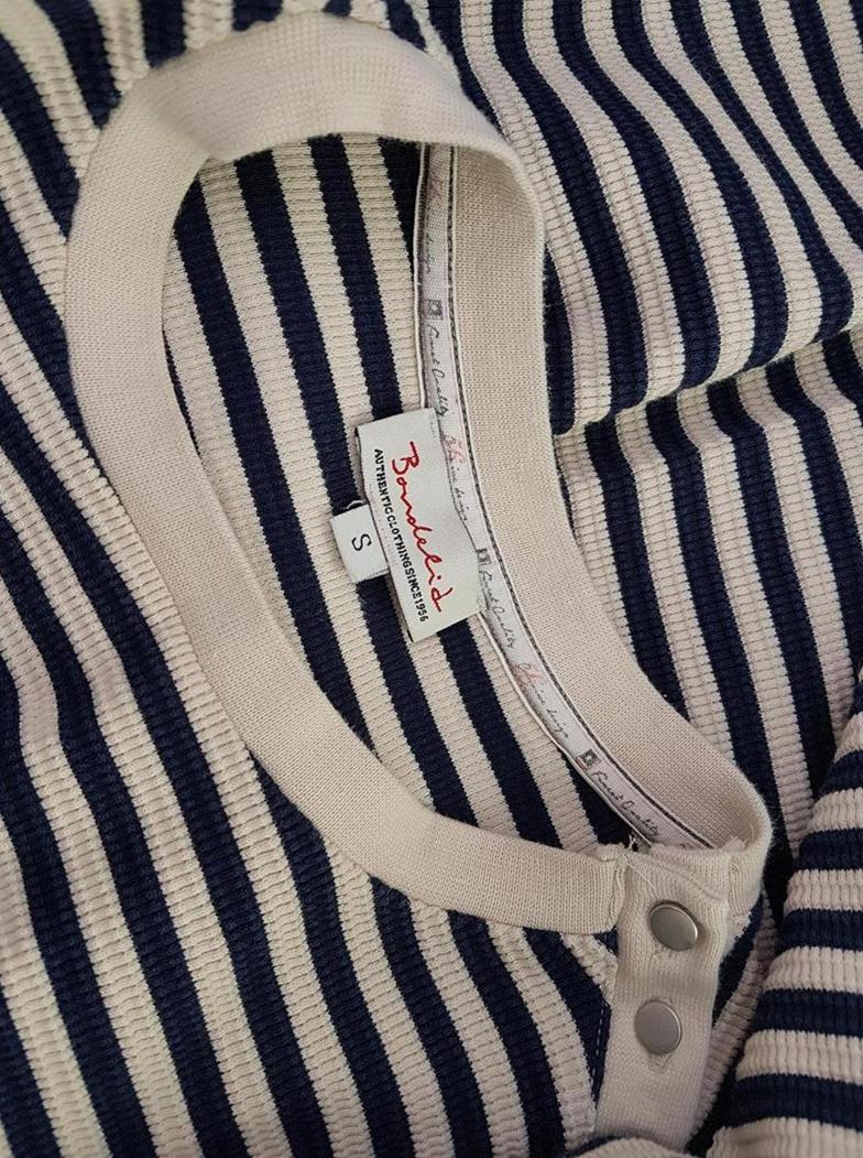 20190301_104712.jpg BONDELID Rozmiar S Kolor Beżowy Crew Neck Sweter Rękaw 3/4 Materiał Bawełna Cienka dzianina