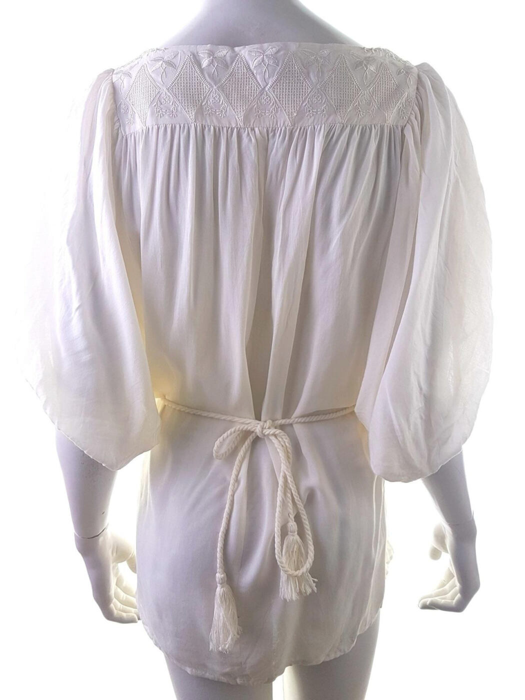 XXI Rozmiar M Kolor Kremowy W łódkę Tunika Popover Bluzka Rękaw 3/4 Materiał Rayon 100% XXI Rozmiar M Kolor Kremowy W łódkę Tunika Popover Bluzka Rękaw 3/4 Materiał Rayon 100%