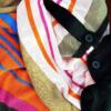 Vero moda Rozmiar XL Kolor Różowy Pasy Okrągły dekolt Bluzka Krótki rękaw