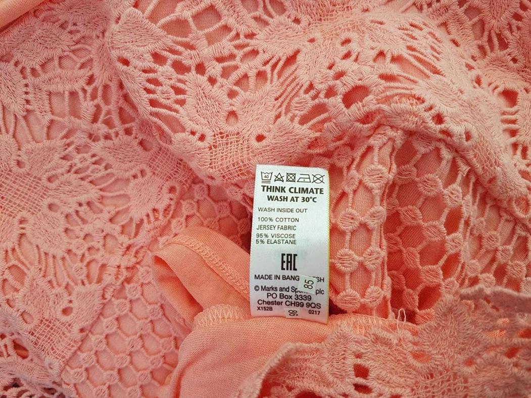 20190305_133107.jpg Classic Rozmiar 44 Kolor Różowy Okrągły dekolt Bluzka z otwartą dzianiną Krótki rękaw Materiał Bawełna 100%