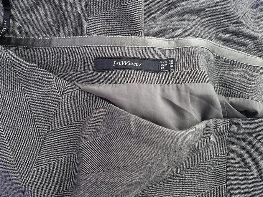 20190306_105709.jpg InWear Rozmiar 38 Kolor Szary A-Line Spódnica Midi