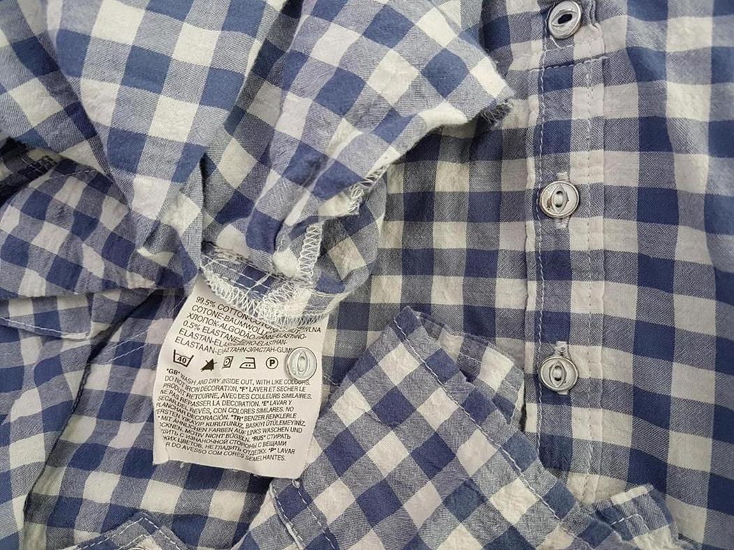 Levis Rozmiar S Kolor Niebieski Kołnierz Sukienka Koszulowa Długi rękaw Krótka Materiał Bawełna Levis Rozmiar S Kolor Niebieski Kołnierz Sukienka Koszulowa Długi rękaw Krótka Materiał Bawełna