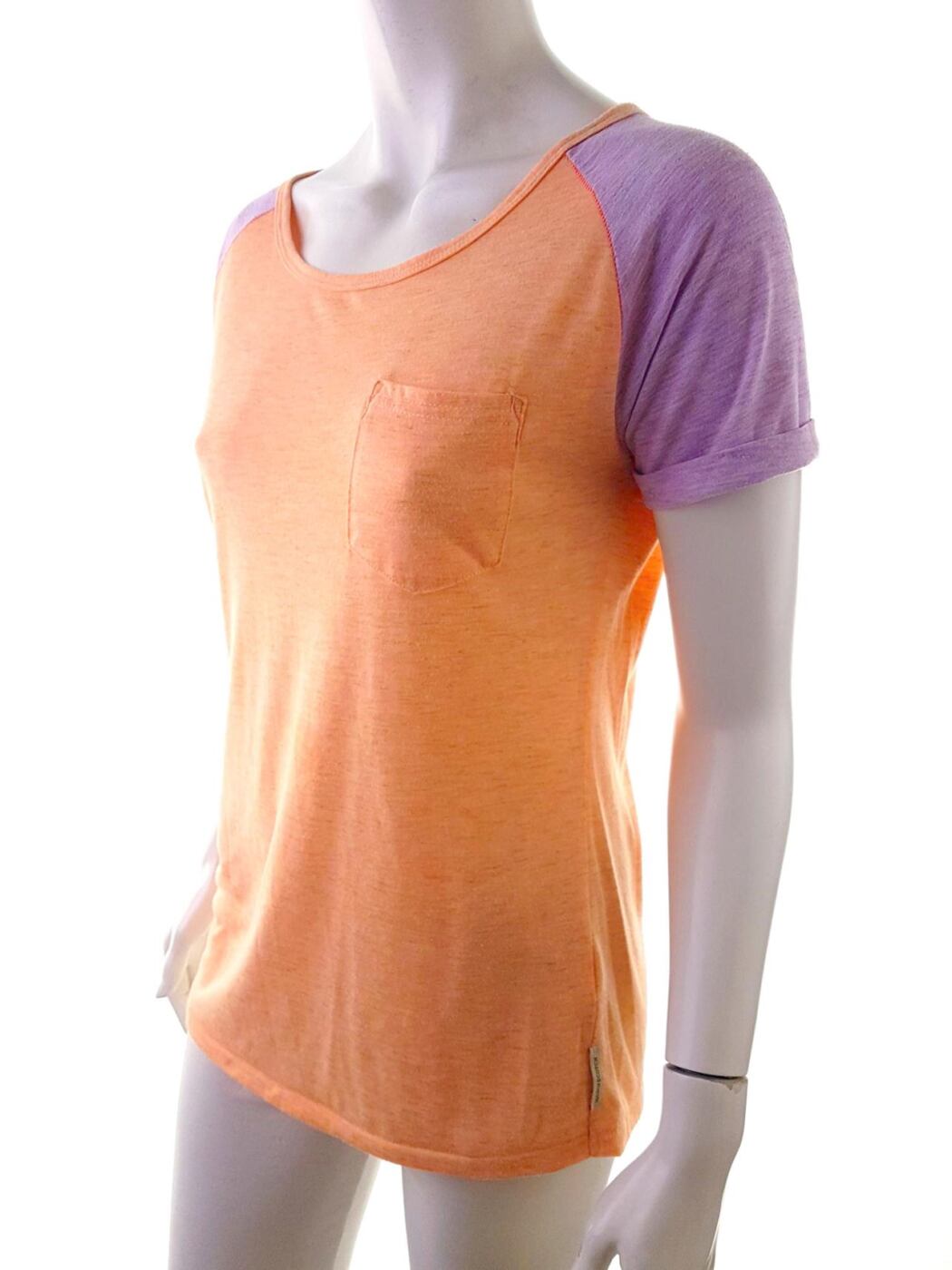 20190306_150421.jpg Maison scotch Rozmiar 1 Kolor Pomarańczowy Okrągły dekolt T-Shirt Krótki rękaw