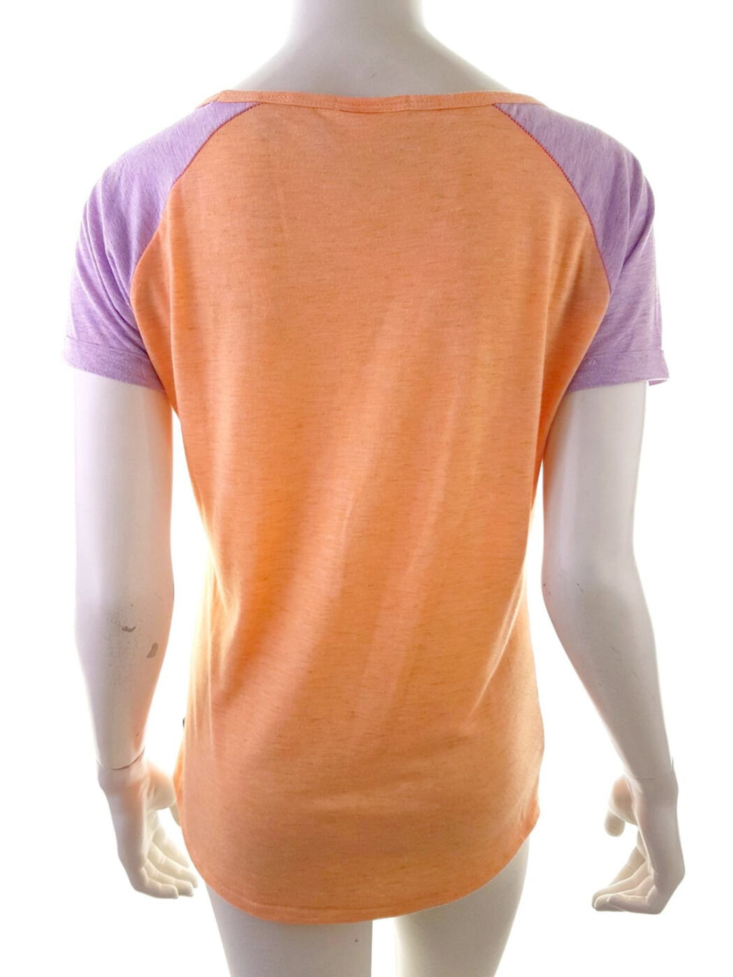 20190306_150426.jpg Maison scotch Rozmiar 1 Kolor Pomarańczowy Okrągły dekolt T-Shirt Krótki rękaw