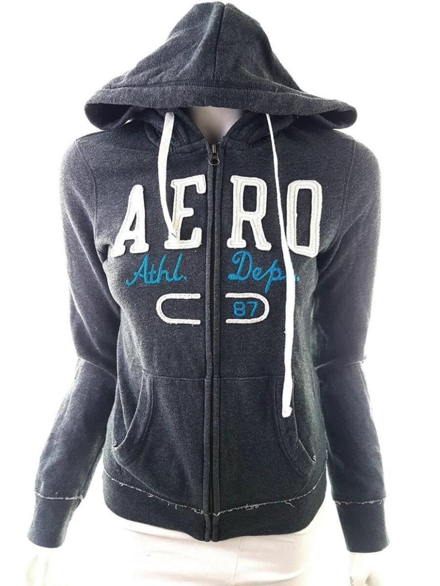 Aeropostale Rozmiar M Kolor Szary Bluza na suwak Długi rękaw Materiał Bawełna Aeropostale Rozmiar M Kolor Szary Bluza na suwak Długi rękaw Materiał Bawełna