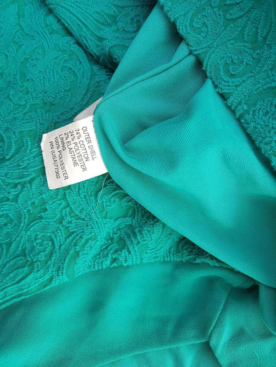 Zara TRF Rozmiar L Kolor Turkusowy Okrągły dekolt Sukienka Prostokątna Bezrękawnik Do Kolan Materiał Bawełna