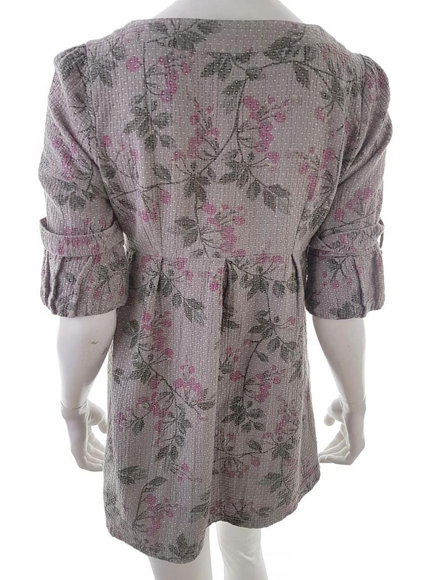 Charlotte russe Rozmiar M Kolor Beżowy Okrągły dekolt Tunika Popover Bluzka Rękaw 3/4 Materiał Bawełna 100%