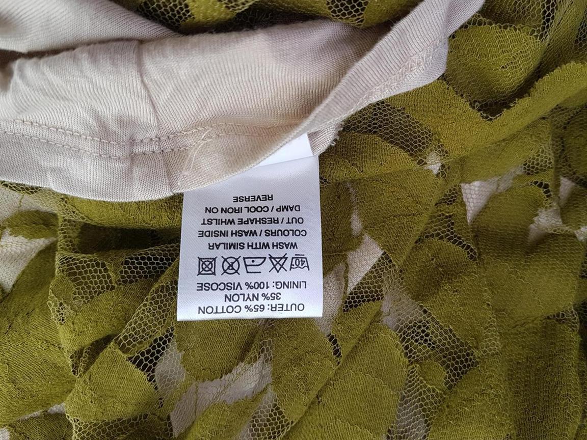 Lustre Rozmiar 12 (40) Kolor Zielony W serek Bluzka Bezrękawnik Materiał Bawełna