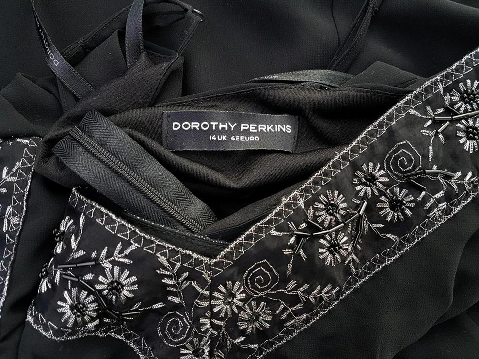 Dorothy perkins Rozmiar 42 Kolor Czarny Dekolt Serce Suknia Balowa Sukienka Wieczorowa Bezrękawnik Midi Dorothy perkins Rozmiar 42 Kolor Czarny Dekolt Serce Suknia Balowa Sukienka Wieczorowa Bezrękawnik Midi