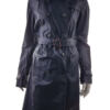 Maison scotch Rozmiar 3 Kolor Czarny Płaszcz Długi rękaw Materiał Bawełna