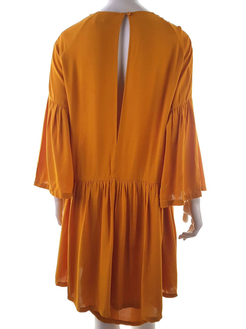 Just female Rozmiar S Kolor Pomarańczowy Crew Neck Sukienka Sheath Długi rękaw Do Kolan Materiał Wiskoza 100% Just female Rozmiar S Kolor Pomarańczowy Crew Neck Sukienka Sheath Długi rękaw Do Kolan Materiał Wiskoza 100%