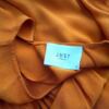 Just female Rozmiar S Kolor Pomarańczowy Crew Neck Sukienka Sheath Długi rękaw Do Kolan Materiał Wiskoza 100%