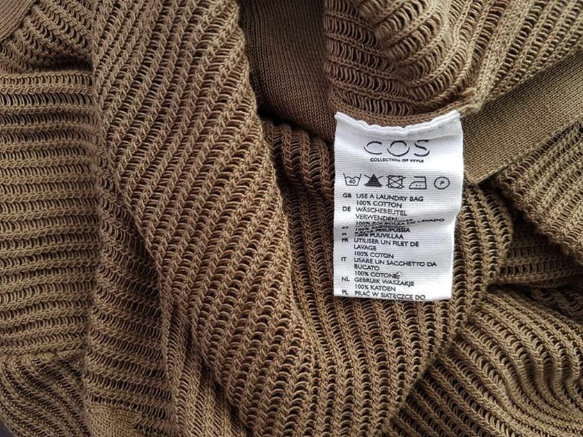 20190315_125756.jpg COS Rozmiar M Kolor Brązowy Okrągły dekolt Sweter Długi rękaw Materiał Bawełna 100% Cienka dzianina
