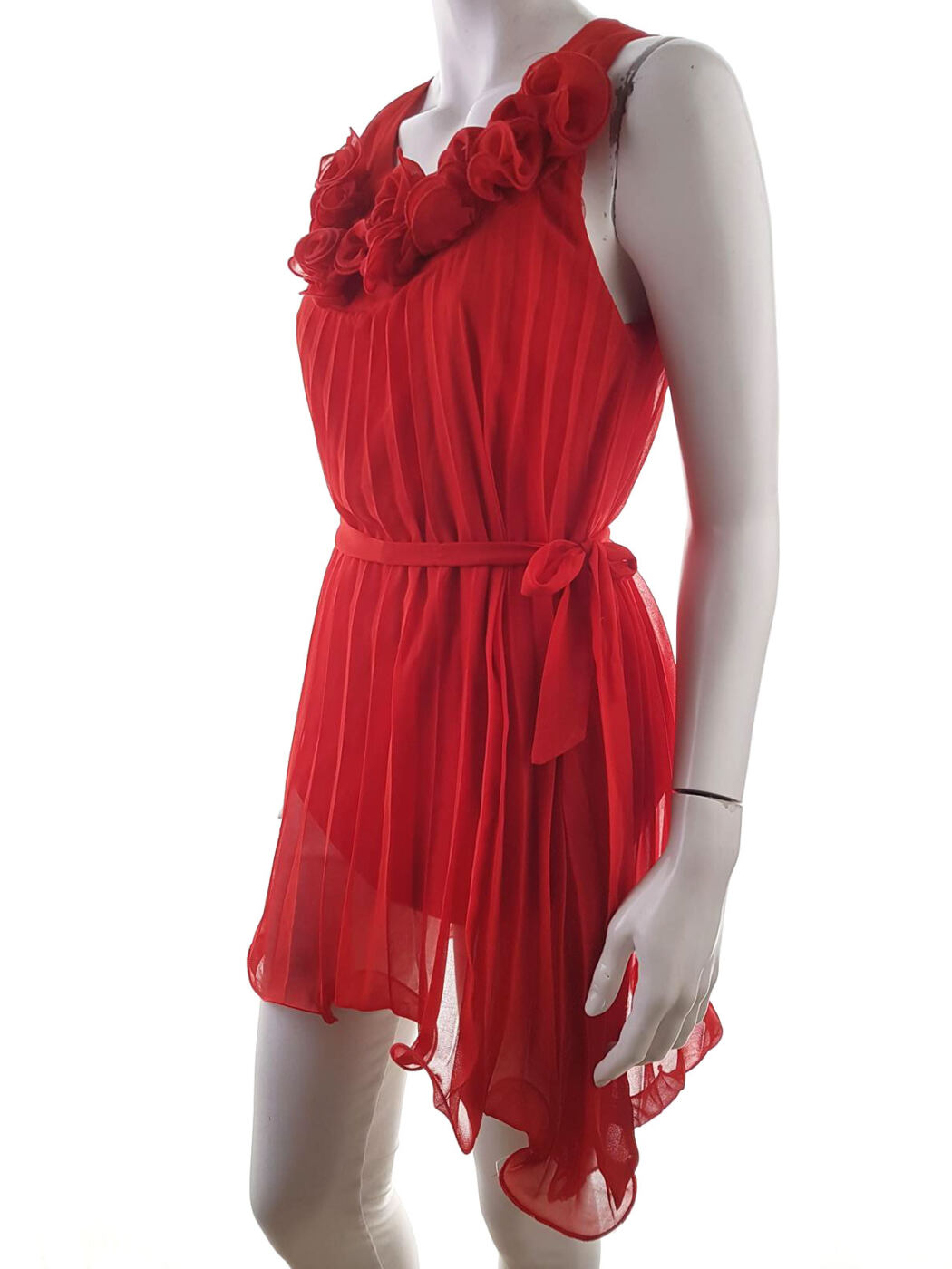 ANGEL EYE Rozmiar M/L Kolor Czerwony Okrągły dekolt Suknia Balowa Sukienka Wieczorowa Bezrękawnik Krótka ANGEL EYE Rozmiar M/L Kolor Czerwony Okrągły dekolt Suknia Balowa Sukienka Wieczorowa Bezrękawnik Krótka