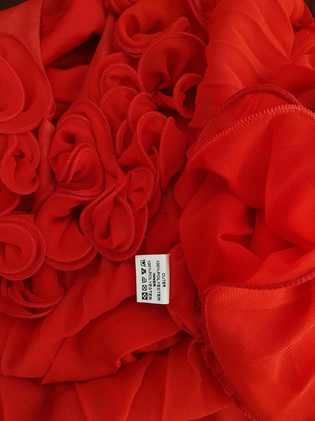 ANGEL EYE Rozmiar M/L Kolor Czerwony Okrągły dekolt Suknia Balowa Sukienka Wieczorowa Bezrękawnik Krótka ANGEL EYE Rozmiar M/L Kolor Czerwony Okrągły dekolt Suknia Balowa Sukienka Wieczorowa Bezrękawnik Krótka