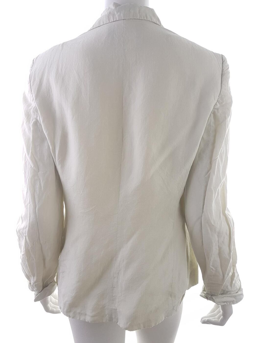20190318_142326.jpg Thomas Burberry Rozmiar 14 (42) Kolor Beżowy Kołnierz Żakiet z zapięciem Długi rękaw Materiał Tencel