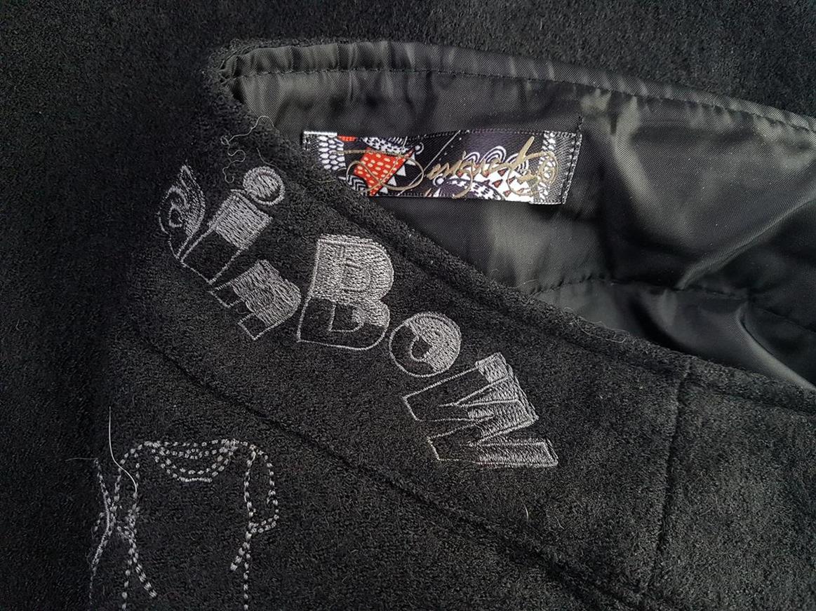 DESIGUAL Rozmiar 36 Kolor Czarny A-Line Spódnica Do Kolan Materiał Wiskoza
