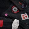 DESIGUAL Rozmiar 36 Kolor Czarny A-Line Spódnica Do Kolan Materiał Wiskoza