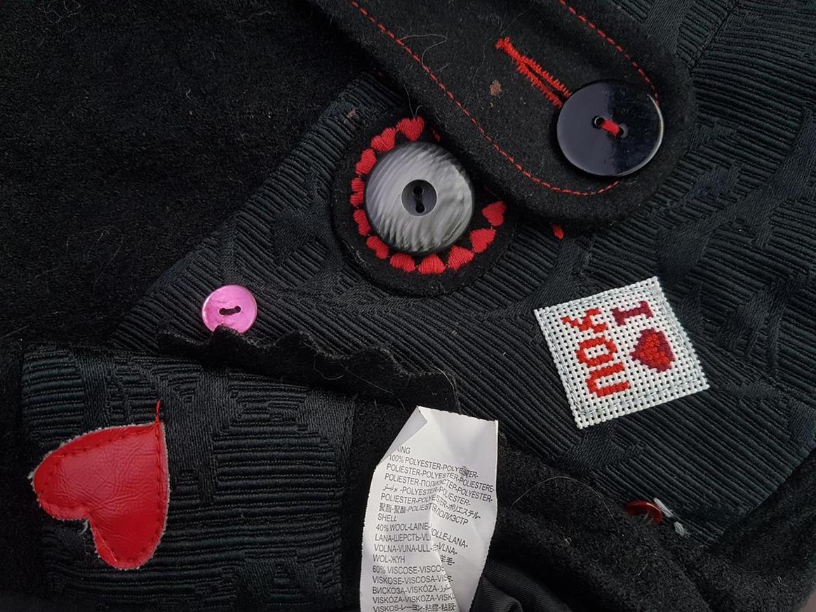 DESIGUAL Rozmiar 36 Kolor Czarny A-Line Spódnica Do Kolan Materiał Wiskoza