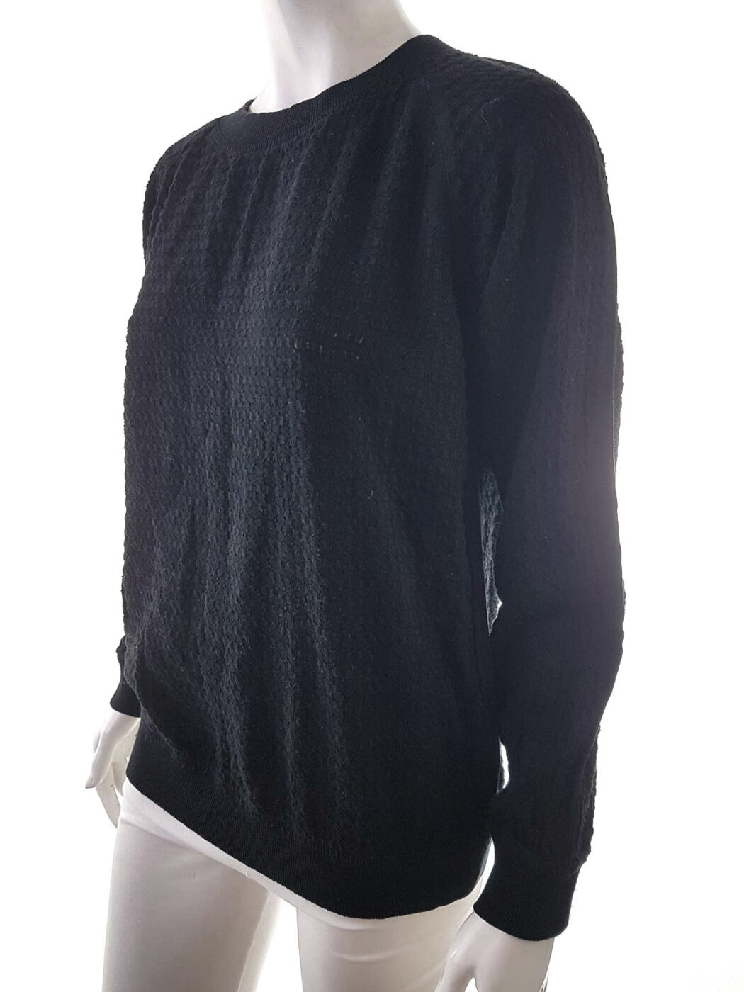 20190320_144927.jpg D-ID Rozmiar M Crew Neck Sweter Długi rękaw Dzianina waflowa
