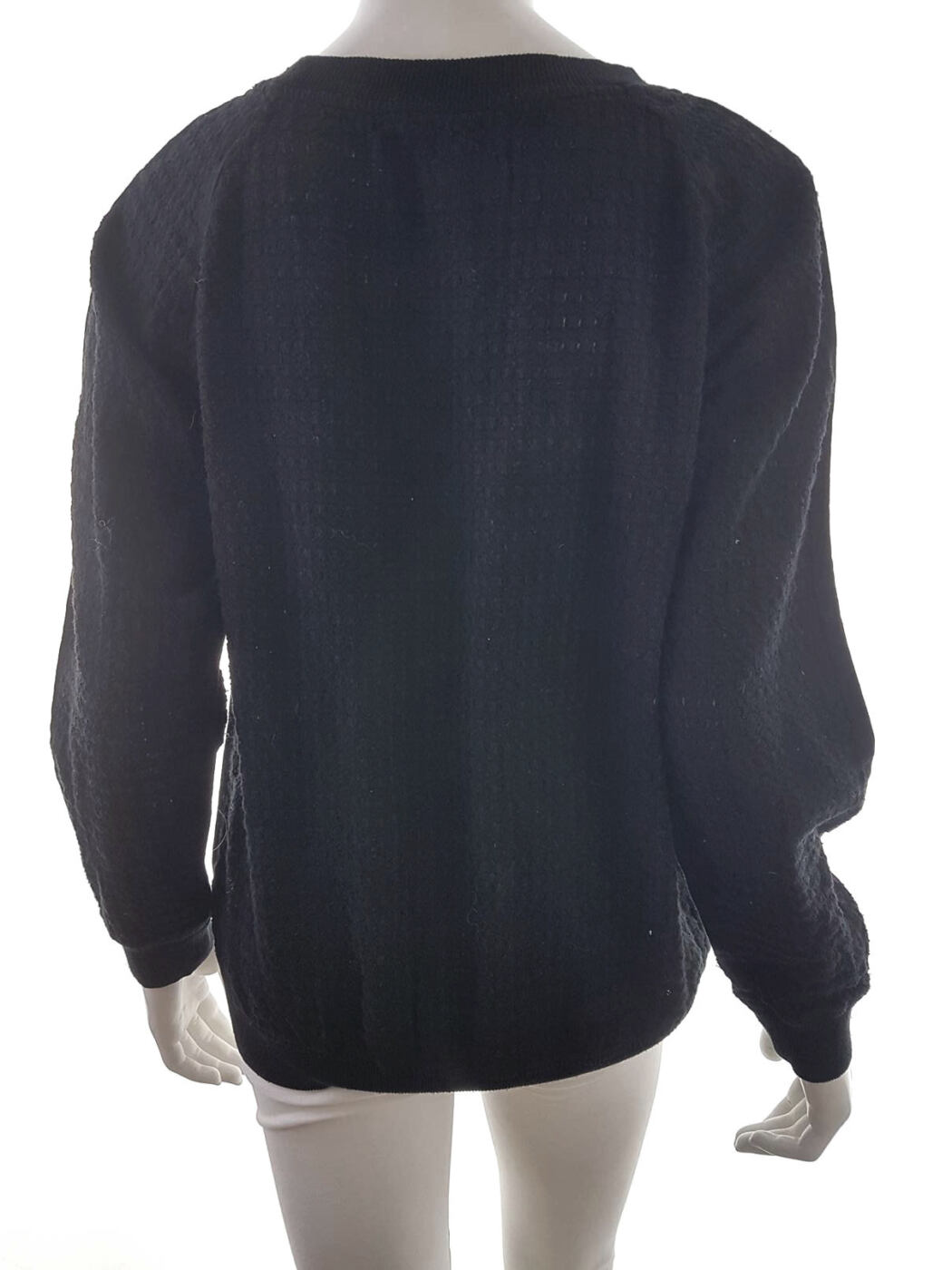 20190320_144940.jpg D-ID Rozmiar M Crew Neck Sweter Długi rękaw Dzianina waflowa