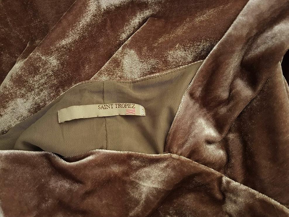 Saint tropez Rozmiar XXL Kolor Brązowy W serek Sukienka Slip Bezrękawnik Midi Saint tropez Rozmiar XXL Kolor Brązowy W serek Sukienka Slip Bezrękawnik Midi