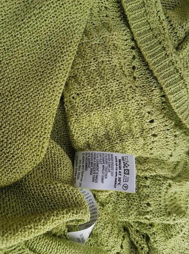 20190325_123126.jpg Rozmiar 16 (44) Kolor Zielony Dekolt U Sweter Krótki rękaw Materiał Akryl