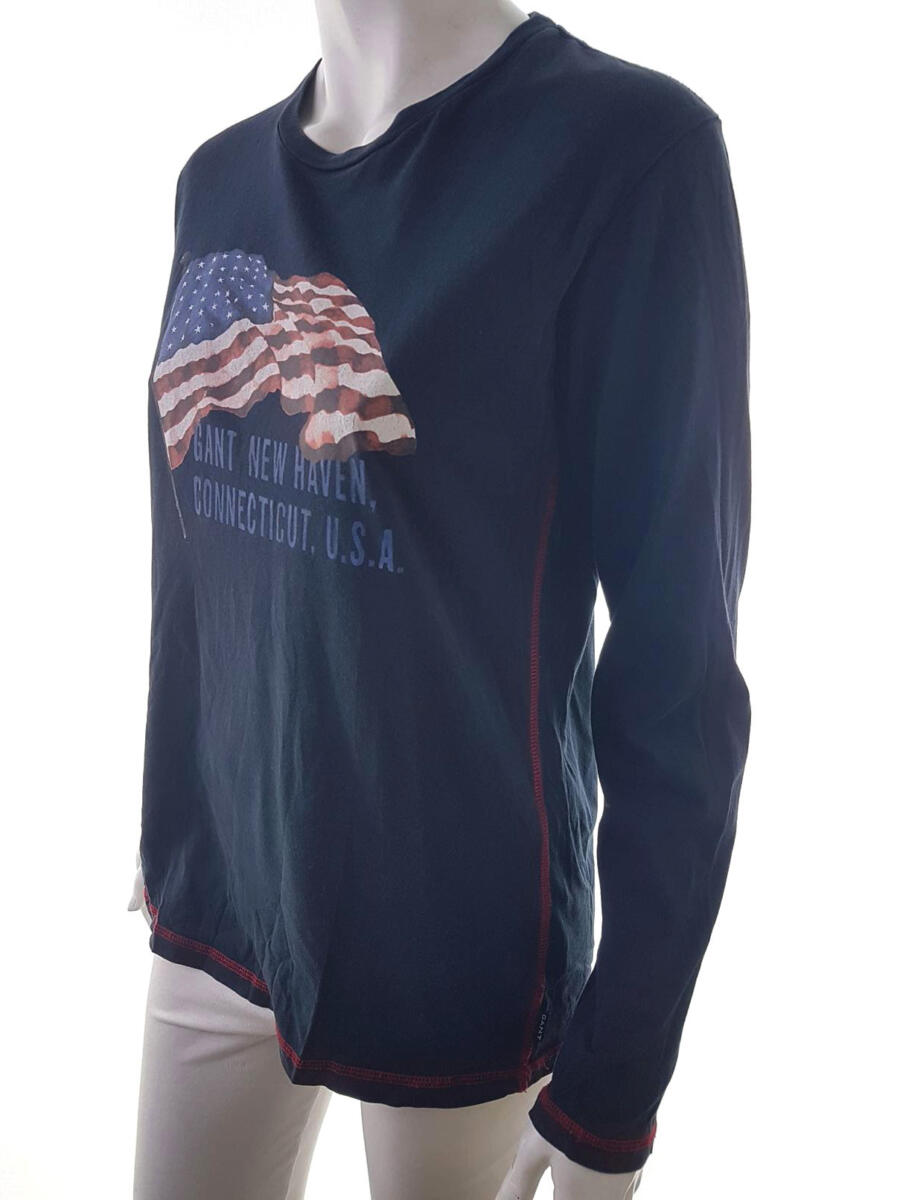 Gant Rozmiar 15 lat Kolor Granatowy Crew Neck Bluza Długi rękaw Materiał Bawełna 100% Gant Rozmiar 15 lat Kolor Granatowy Crew Neck Bluza Długi rękaw Materiał Bawełna 100%