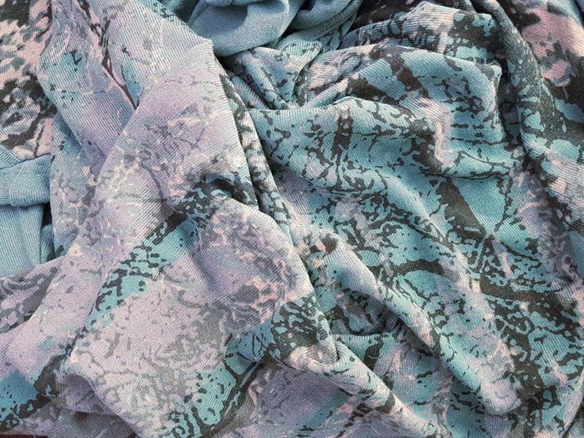 Orsay Rozmiar XXL Kolor Niebieski Okrągły dekolt Bluzka Długi rękaw