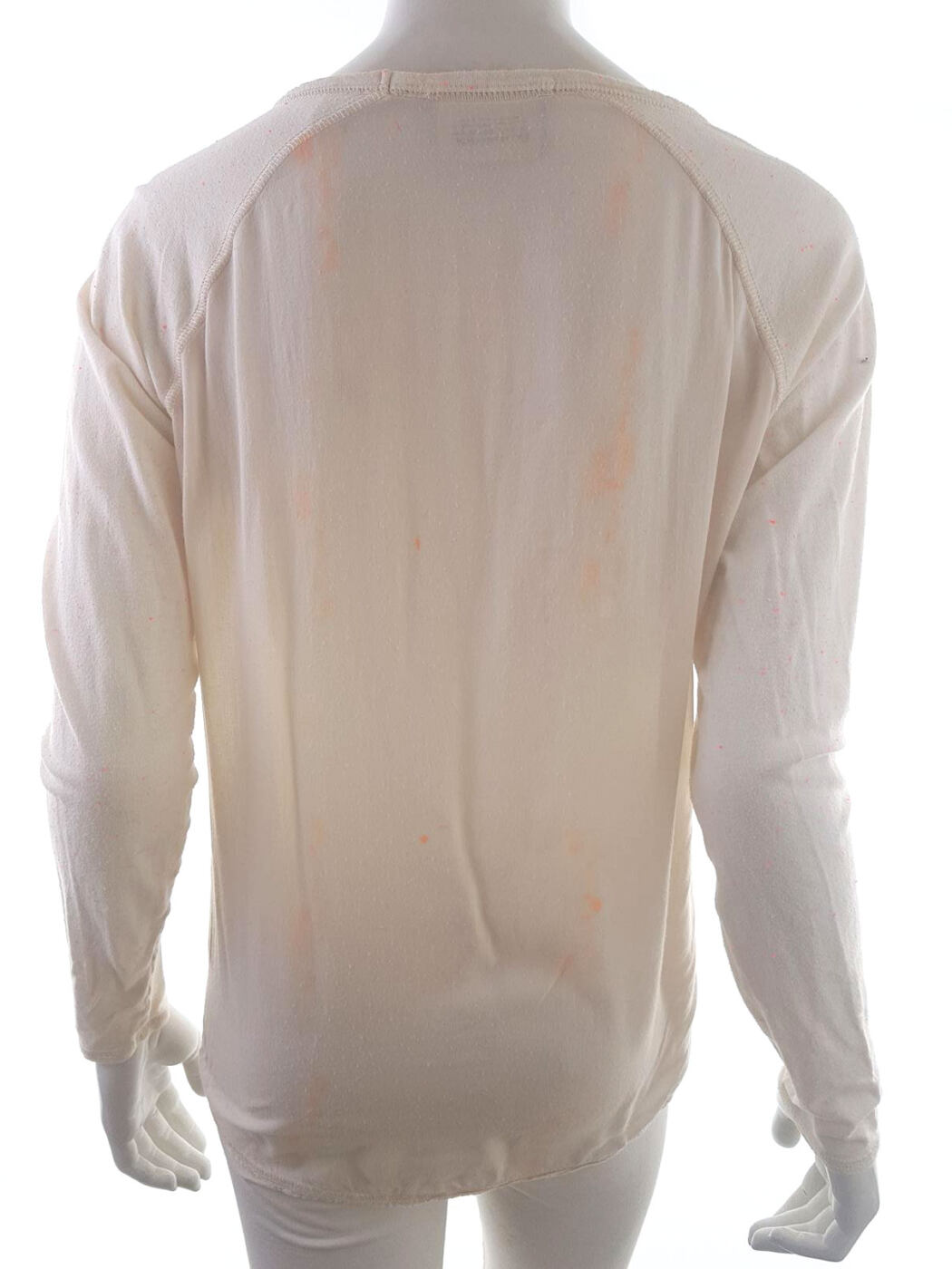 20190327_133654.jpg Maison scotch Rozmiar 1 Kolor Kremowy Okrągły dekolt Bluzka Długi rękaw