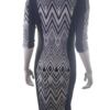 Mile Gabrielle Rozmiar S Kolor Czarny Okrągły dekolt Sukienka Bodycon Rękaw 3/4 Midi