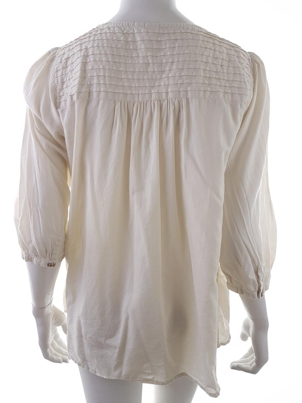 20190328_121020.jpg 365 sunshine Rozmiar 42 Kolor Beżowy Okrągły dekolt Bluzka Peplum Rękaw 3/4 Materiał Bawełna 100%