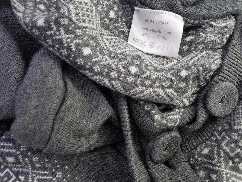 20190328_123915.jpg Kappahl Rozmiar XL Kolor Szary Okrągły dekolt Długi Zapinany Kardigan Rękaw 3/4 Materiał Wiskoza Cienka dzianina