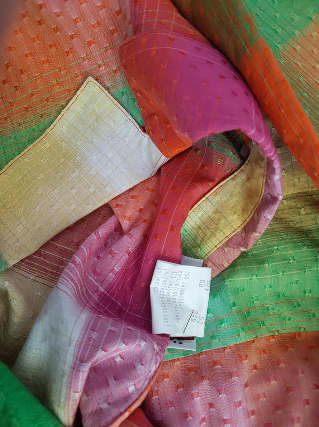 20190328_130224.jpg Laura Kent Rozmiar 50 Kolor Zielony Krata Kołnierz Bluzka Zapinana Długi rękaw Materiał Bawełna