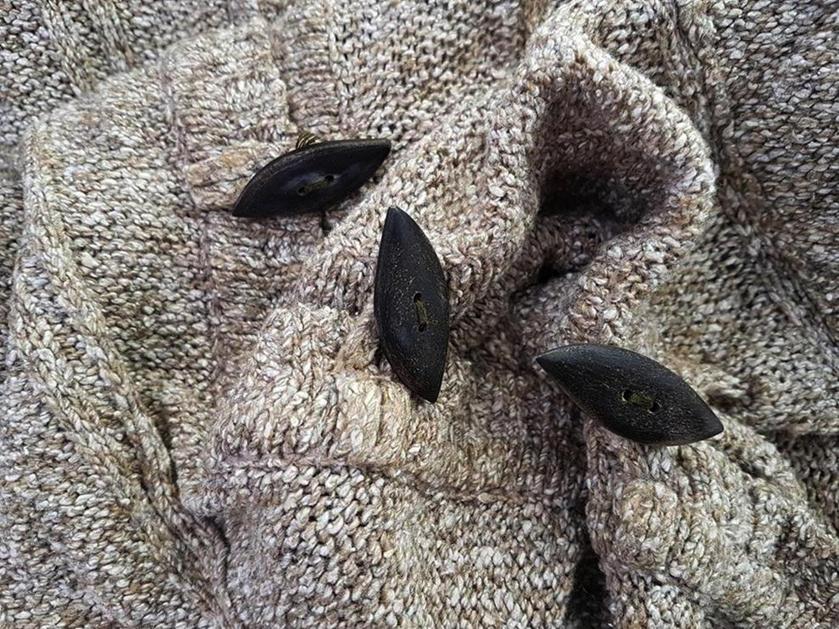 20190328_132630.jpg Koko Rozmiar M Kolor Beżowy Kołnierz Długi Zapinany Kardigan Płaszcz Długi rękaw Cienka dzianina