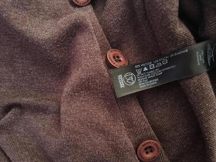J by Jasper Conran Rozmiar 12 (40) Kolor Brązowy Okrągły dekolt Tunika Bluzka Dzianina Rękaw 3/4 Materiał Wiskoza
