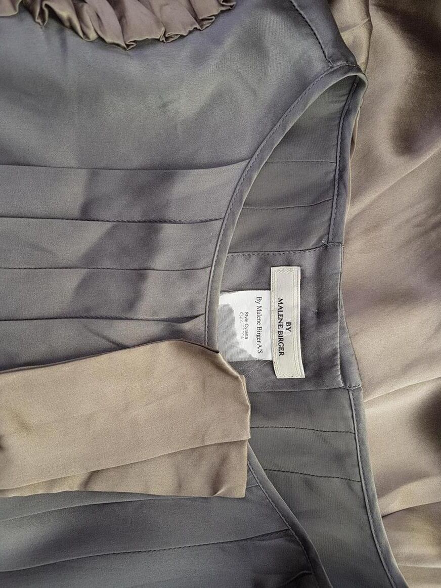 BY MALENE BIRGER Rozmiar S Crew Neck Sukienka Mini Rękaw 3/4 Krótka BY MALENE BIRGER Rozmiar S Crew Neck Sukienka Mini Rękaw 3/4 Krótka