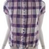 BEN SHERMAN Rozmiar S Geometryczny Crew Neck Bluzka Zapinana Krótki rękaw
