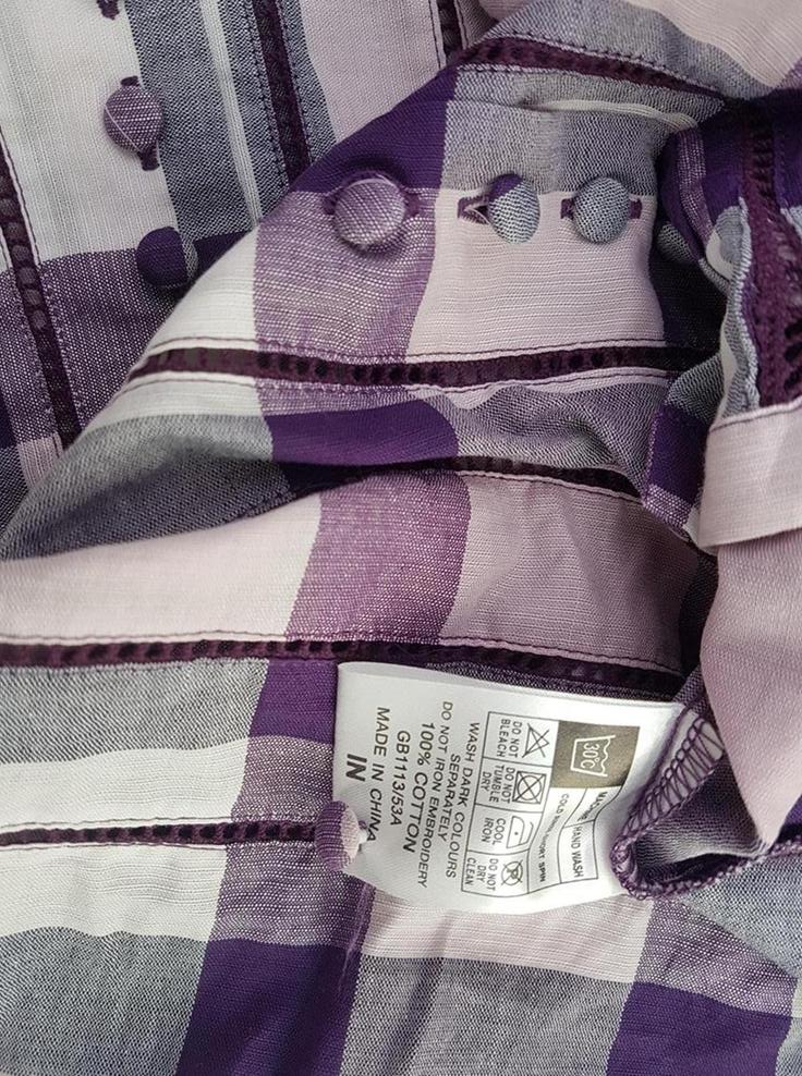 20190402_130856.jpg BEN SHERMAN Rozmiar S Geometryczny Crew Neck Bluzka Zapinana Krótki rękaw