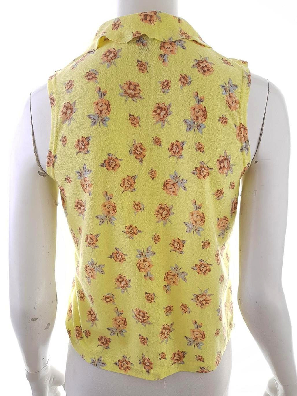 20190402_132402.jpg Topshop Rozmiar 36 Kołnierz Bluzka Zapinana Bezrękawnik