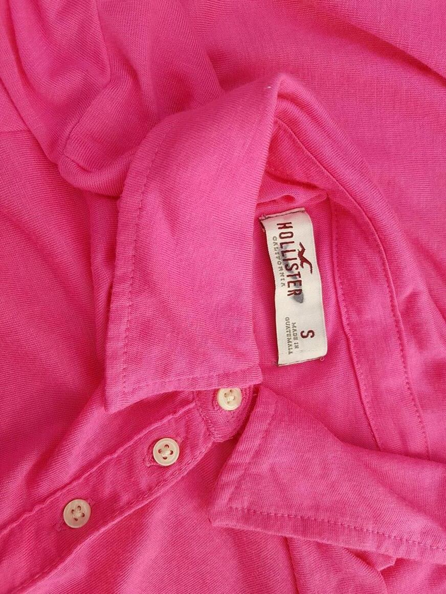Hollister Rozmiar S Kołnierz Tunika Popover Bluzka Rękaw 3/4