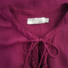 Jackpot Rozmiar 36 Keyhole Crew Neck Bluzka Popover Guziki Krótki rękaw