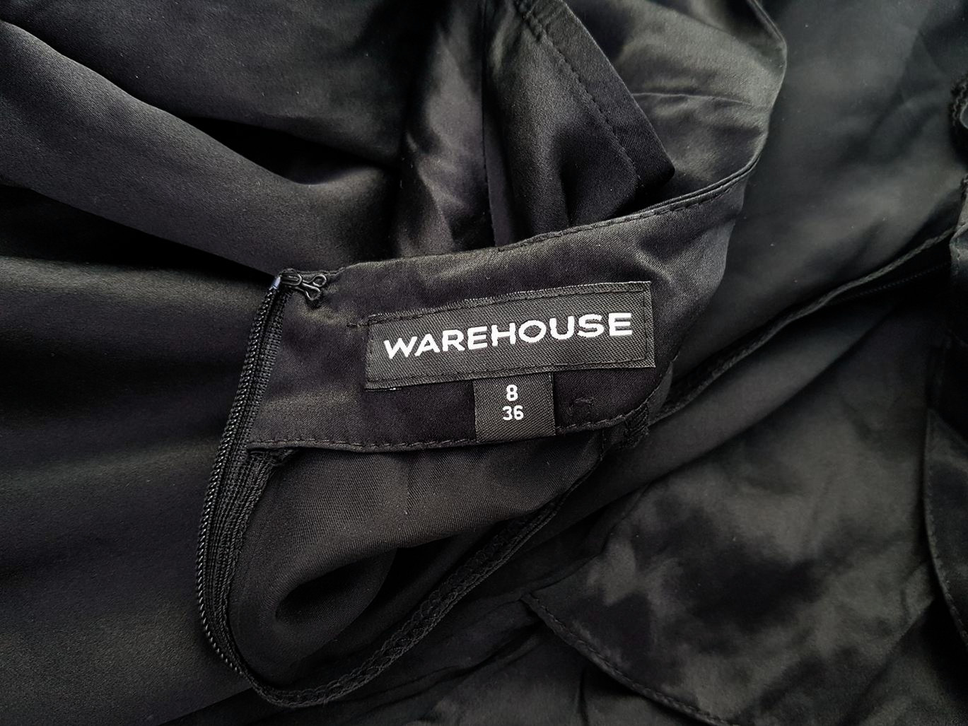 Warehouse Rozmiar 36 Crew Neck Suknia Balowa Sukienka Wieczorowa Bezrękawnik Krótka