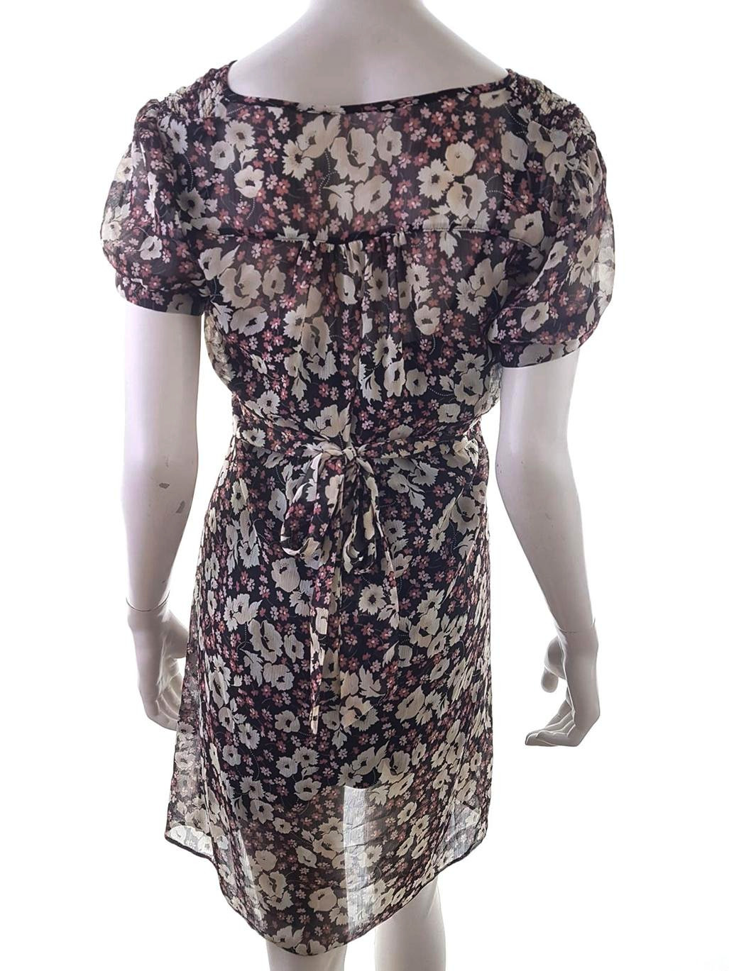 Vintage Rozmiar S W serek Sukienka Sheath Krótki rękaw Do Kolan Vintage Rozmiar S W serek Sukienka Sheath Krótki rękaw Do Kolan